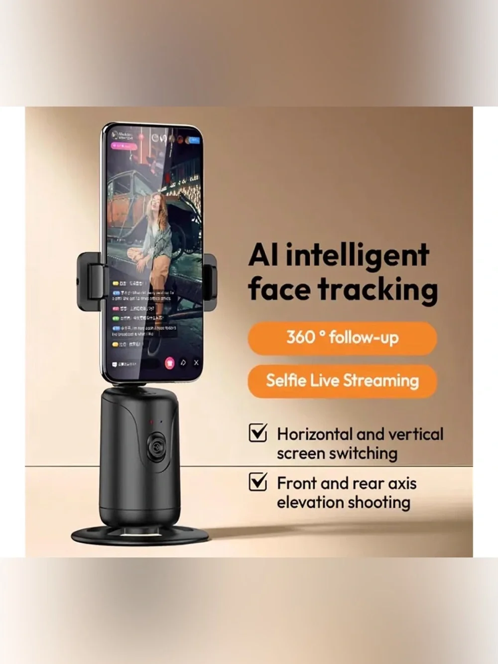 Mini Auto Face Tracking Selfie Stick